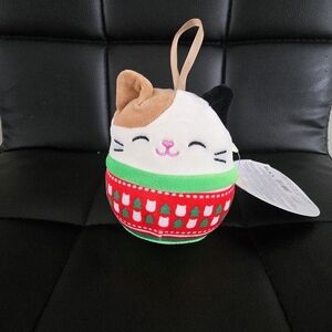 Squishmallows Cam 4" Calico Cat Holiday Christmas Toys